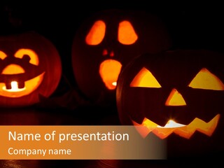 Spooky Halloween Illuminated PowerPoint Template