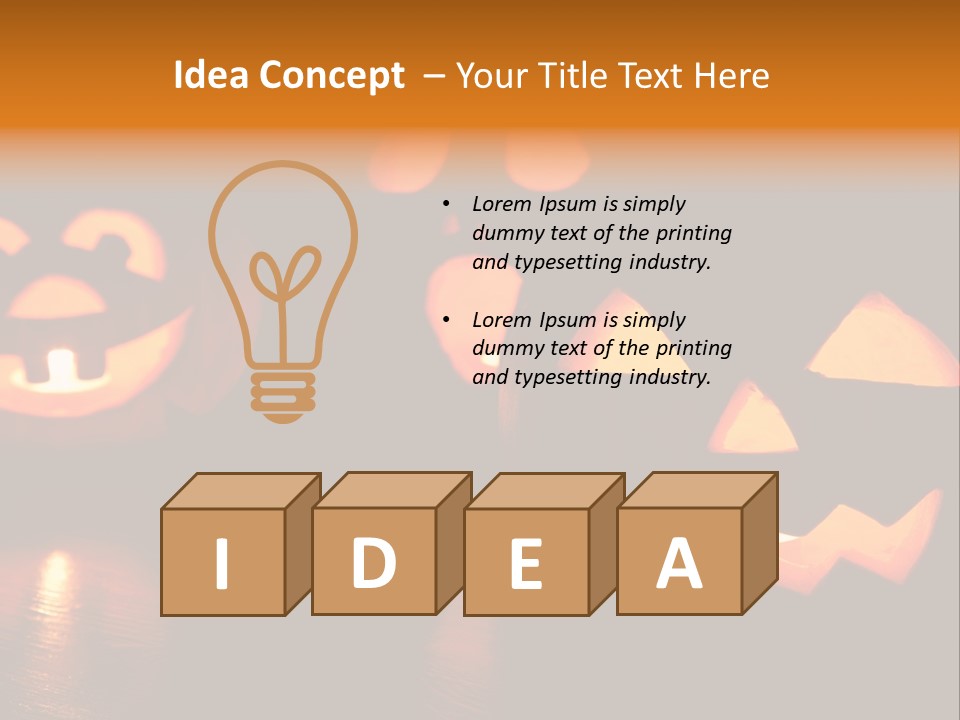 Spooky Halloween Illuminated PowerPoint Template