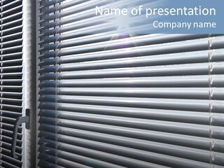 Sunlight Blinds Room PowerPoint Template