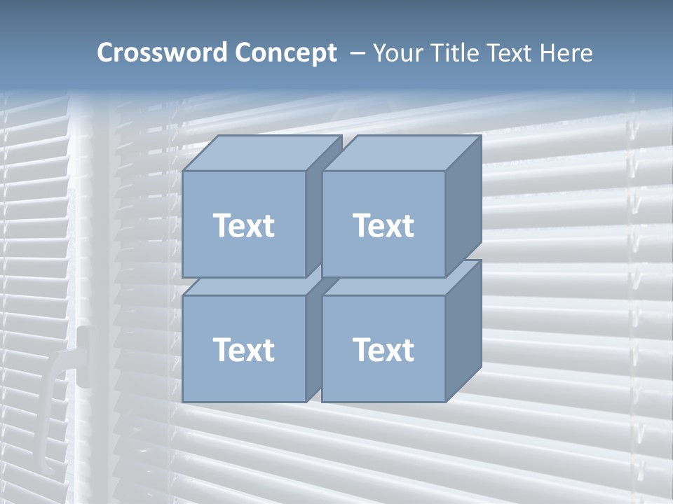 Sunlight Blinds Room PowerPoint Template