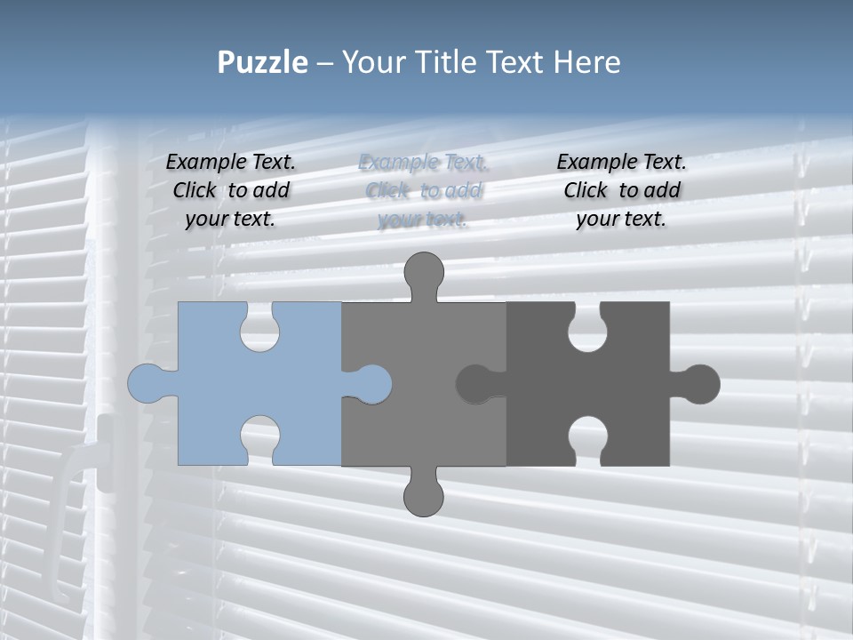 Sunlight Blinds Room PowerPoint Template