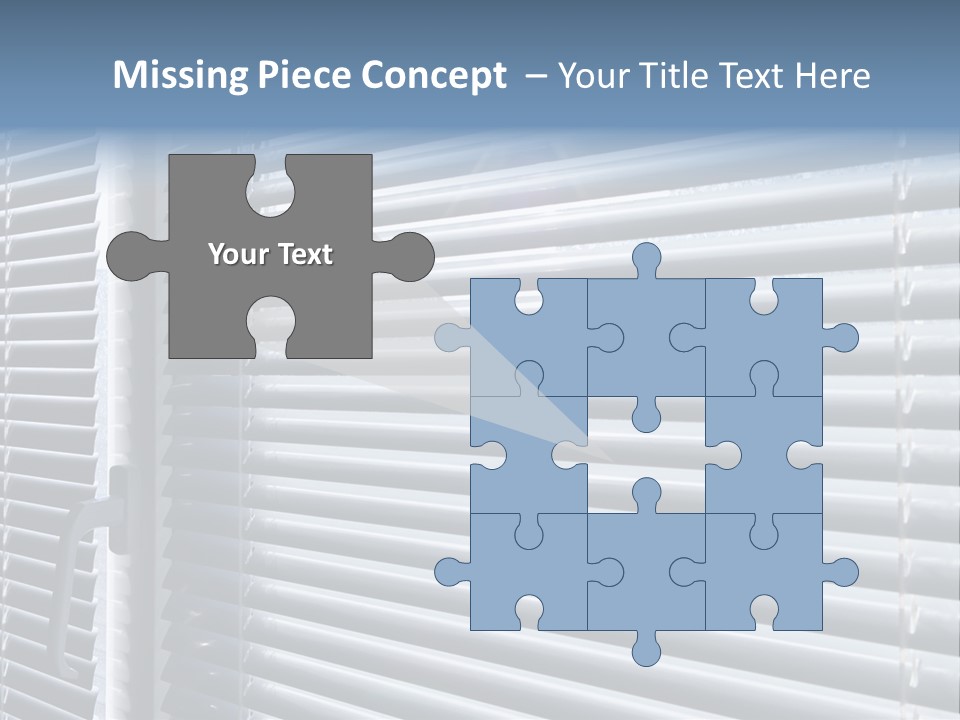 Sunlight Blinds Room PowerPoint Template