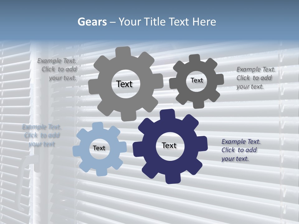 Sunlight Blinds Room PowerPoint Template