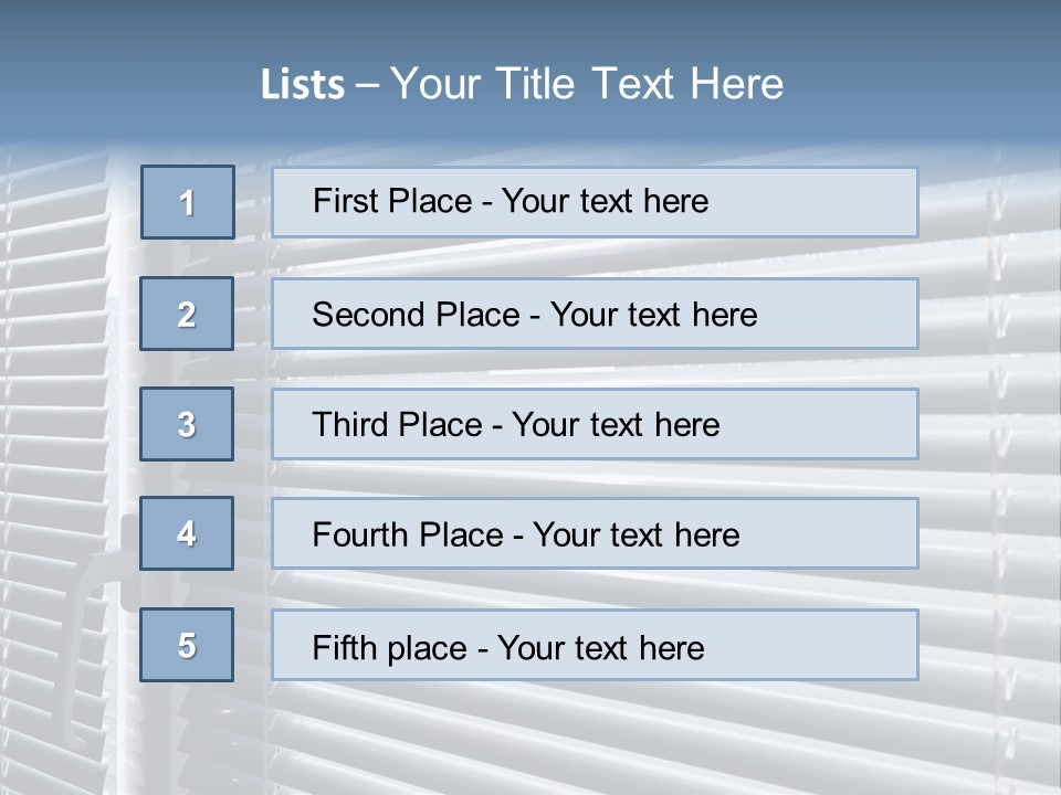 Sunlight Blinds Room PowerPoint Template