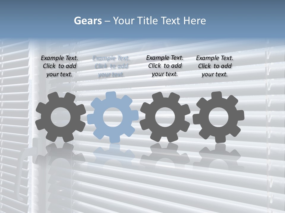 Sunlight Blinds Room PowerPoint Template