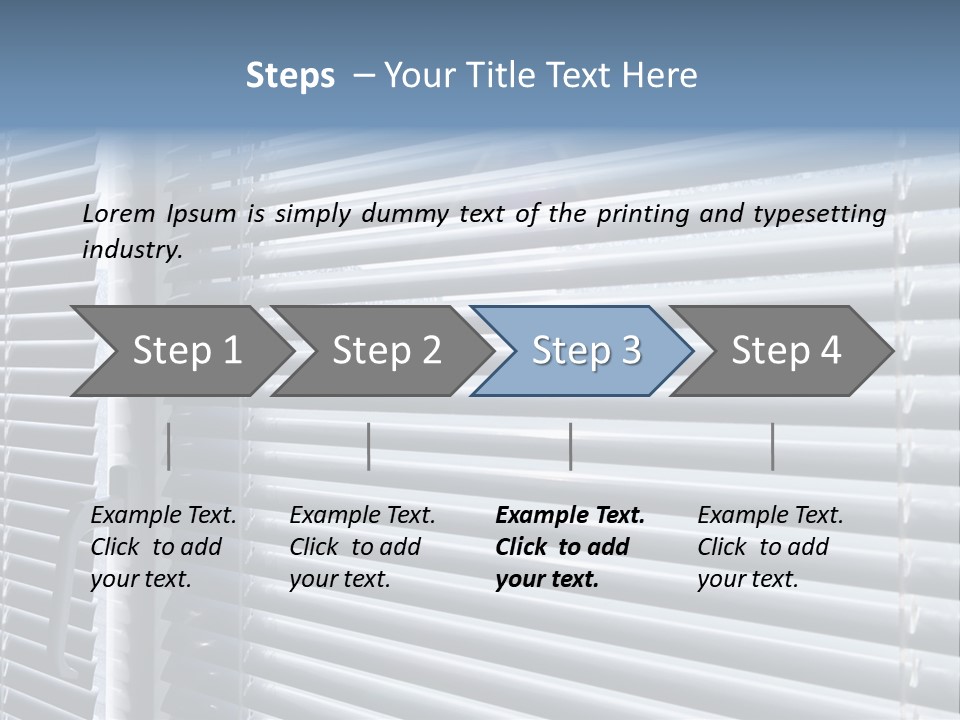 Sunlight Blinds Room PowerPoint Template