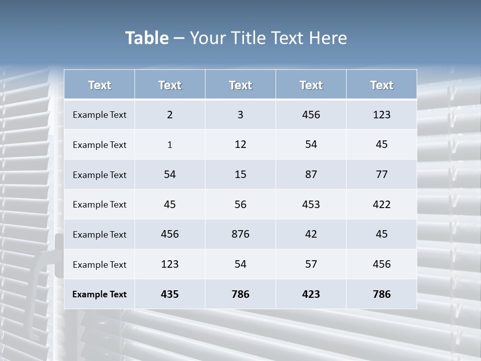 Sunlight Blinds Room PowerPoint Template