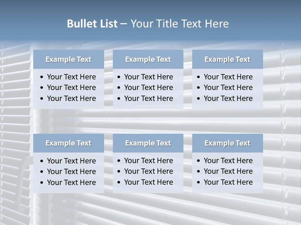 Sunlight Blinds Room PowerPoint Template