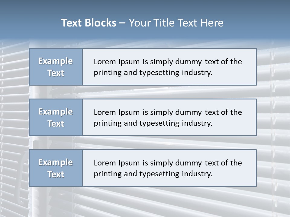 Sunlight Blinds Room PowerPoint Template