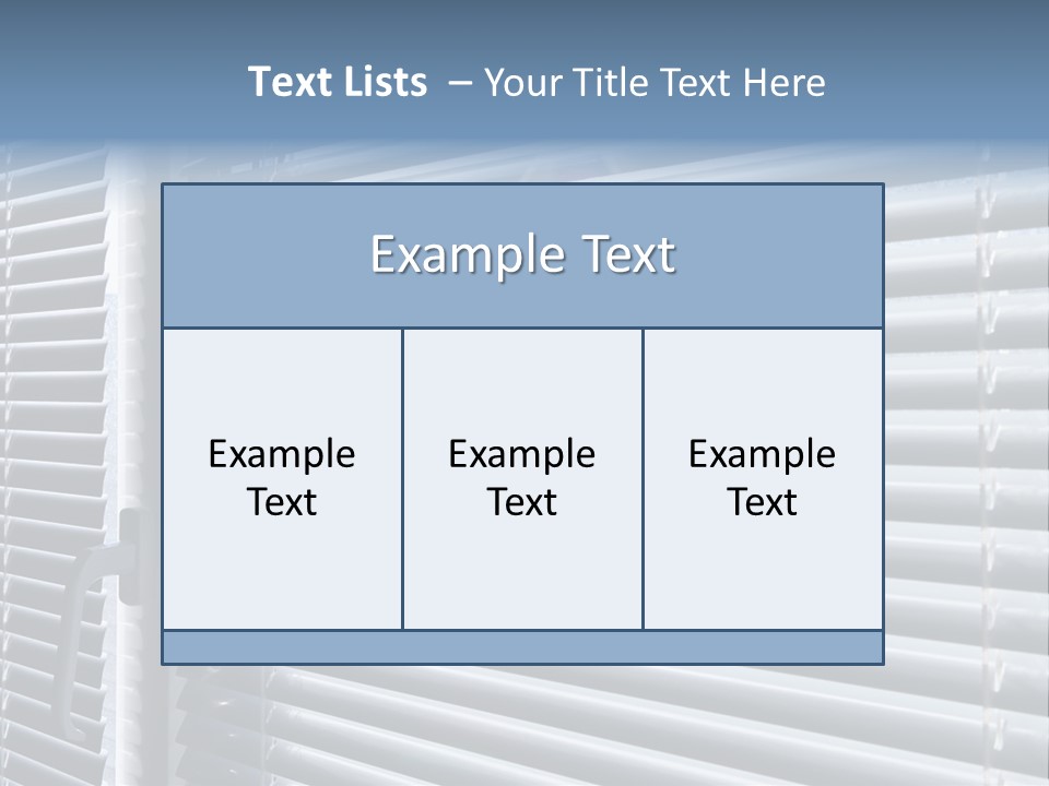 Sunlight Blinds Room PowerPoint Template