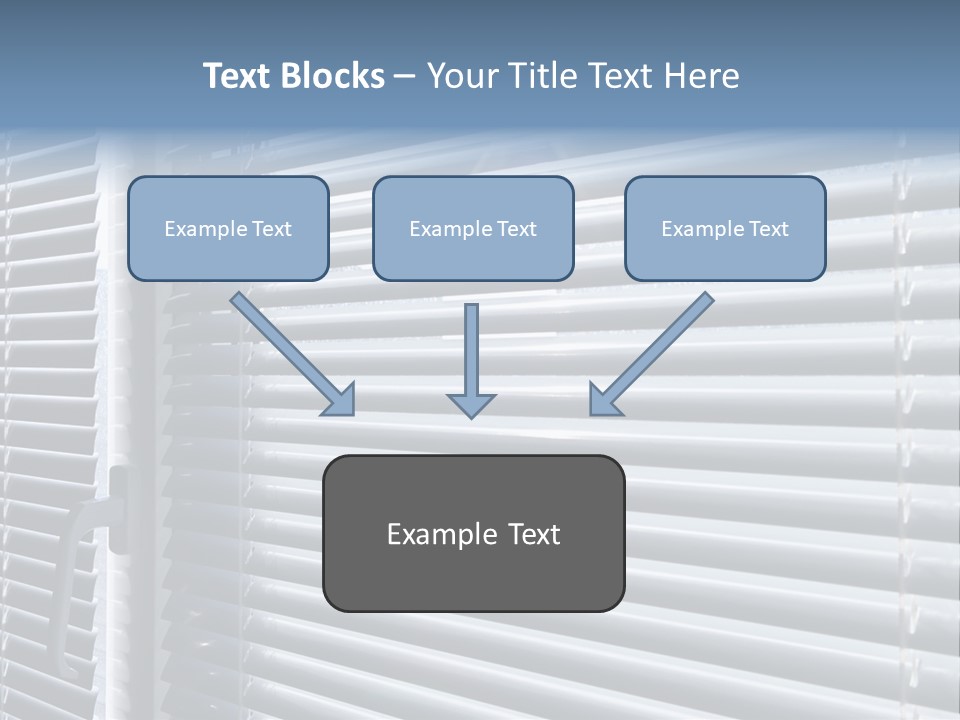 Sunlight Blinds Room PowerPoint Template