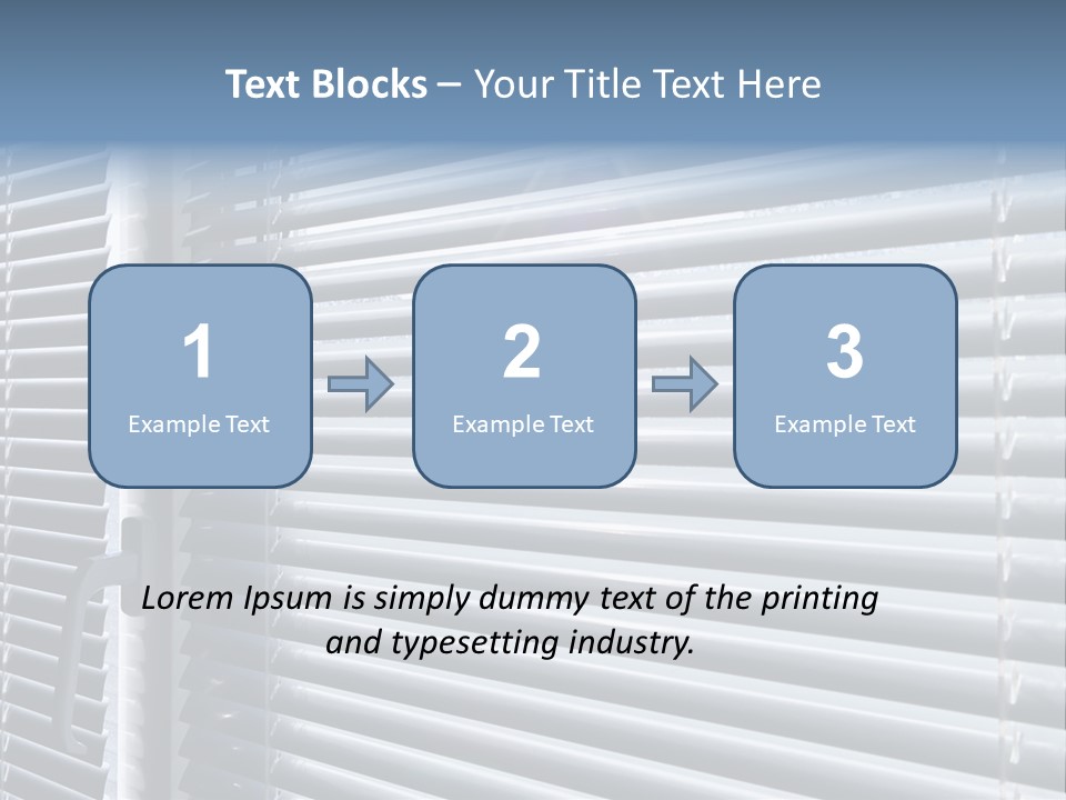 Sunlight Blinds Room PowerPoint Template