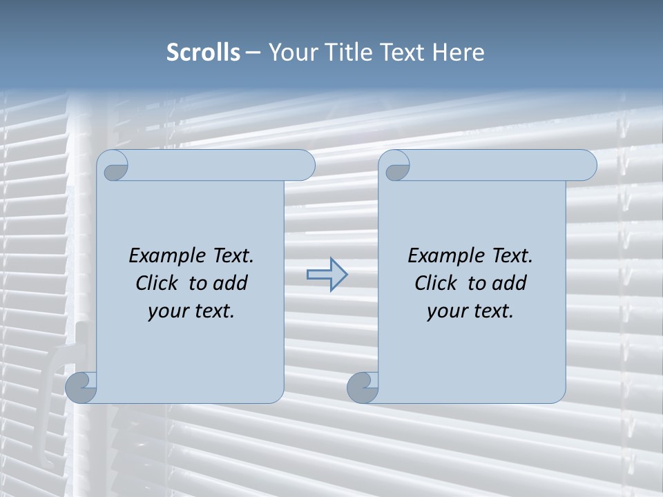 Sunlight Blinds Room PowerPoint Template