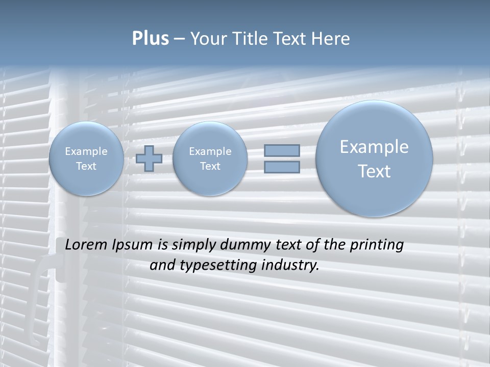 Sunlight Blinds Room PowerPoint Template