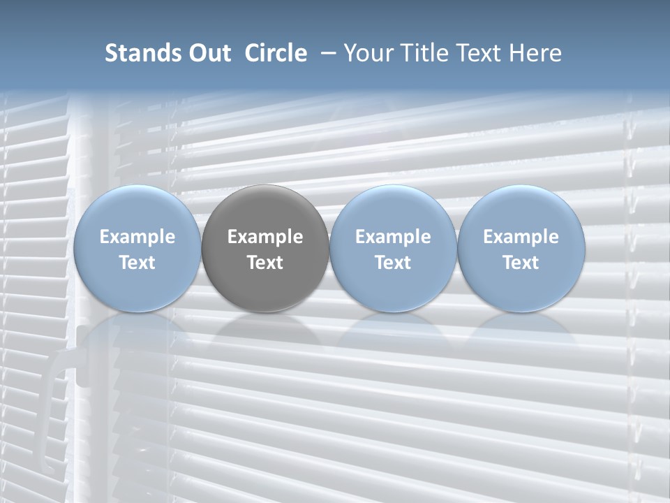 Sunlight Blinds Room PowerPoint Template