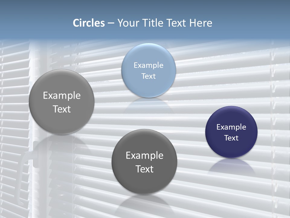 Sunlight Blinds Room PowerPoint Template