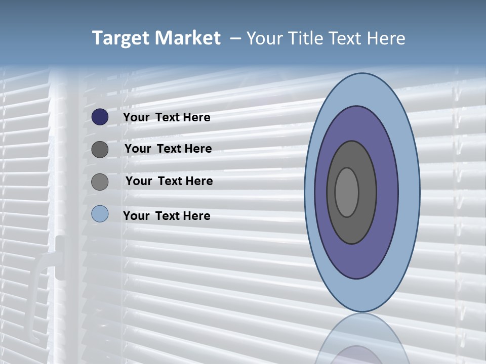 Sunlight Blinds Room PowerPoint Template