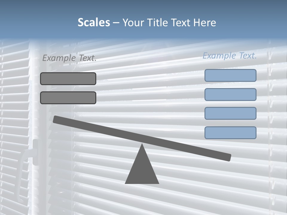 Sunlight Blinds Room PowerPoint Template