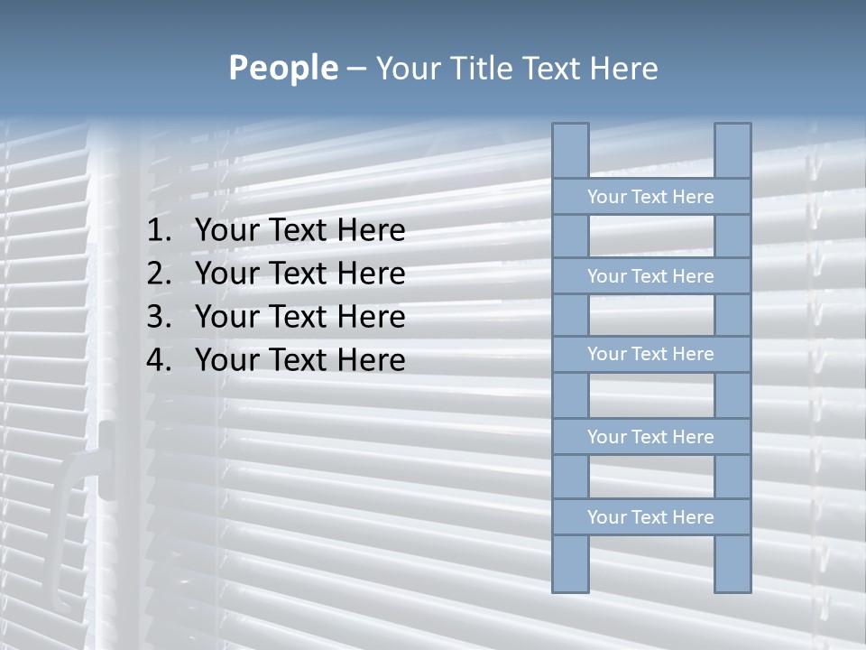 Sunlight Blinds Room PowerPoint Template