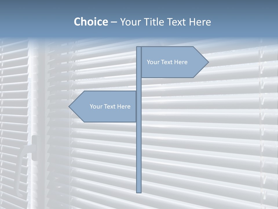 Sunlight Blinds Room PowerPoint Template