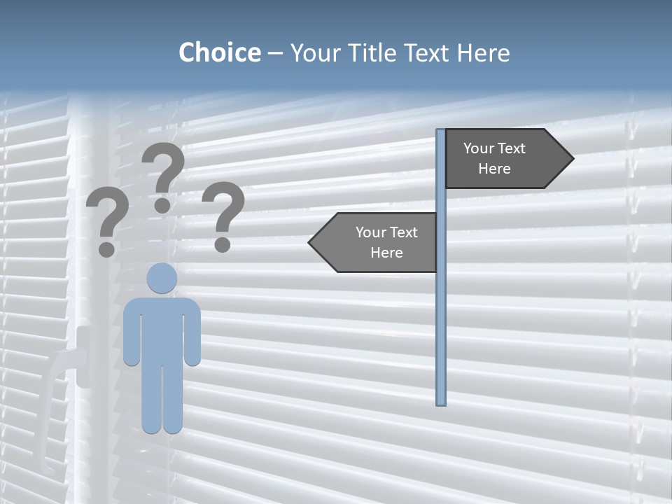 Sunlight Blinds Room PowerPoint Template