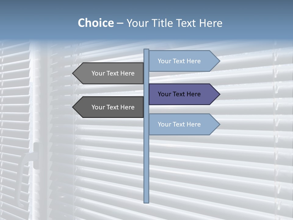 Sunlight Blinds Room PowerPoint Template