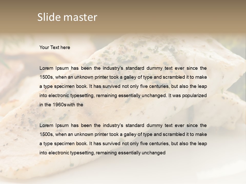 Vegetarian Gourmet Grill PowerPoint Template