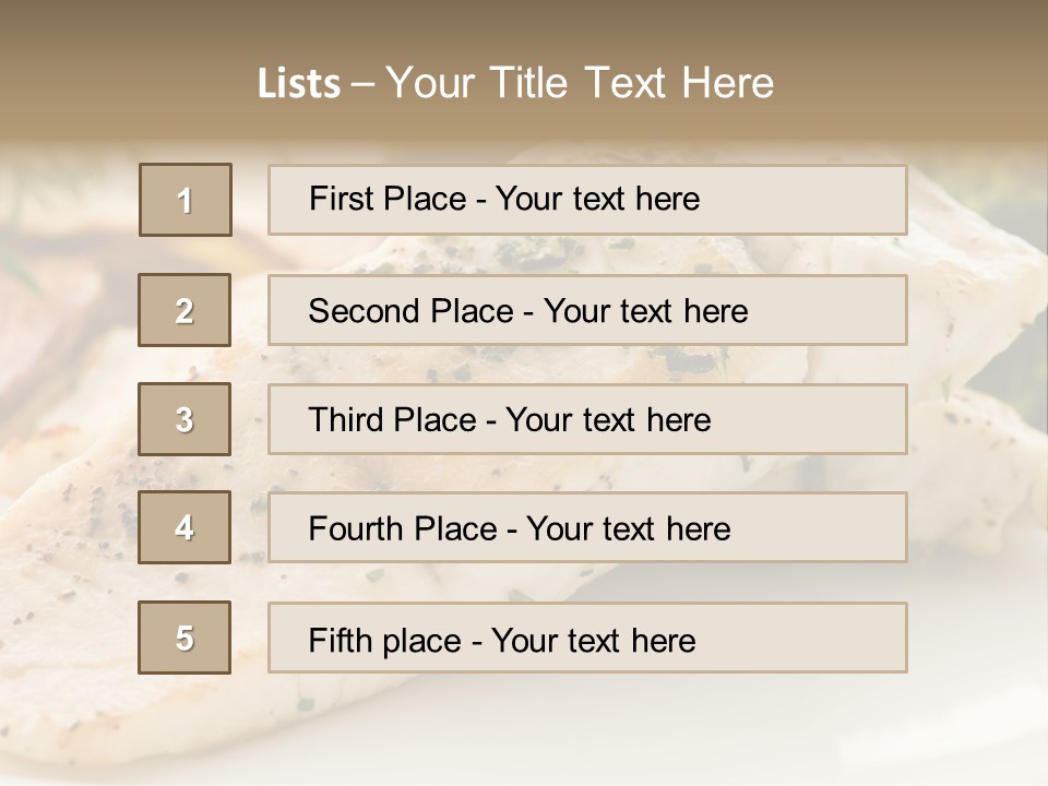 Vegetarian Gourmet Grill PowerPoint Template