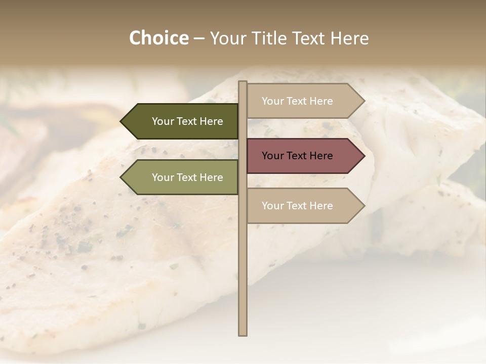 Vegetarian Gourmet Grill PowerPoint Template