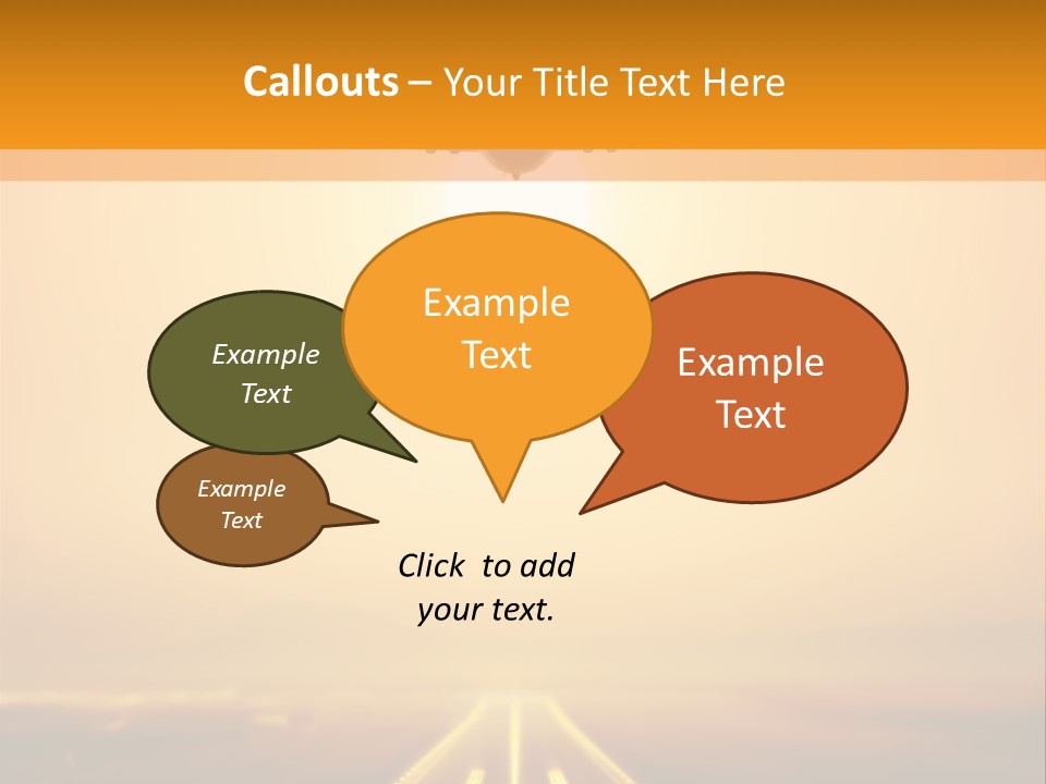 Flyable Kite Voyage PowerPoint Template