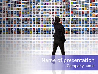 Media Communication Planet PowerPoint Template