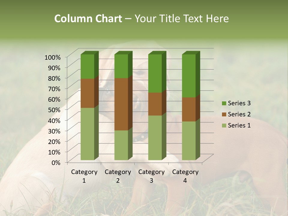 Puppy Grass Purebred PowerPoint Template