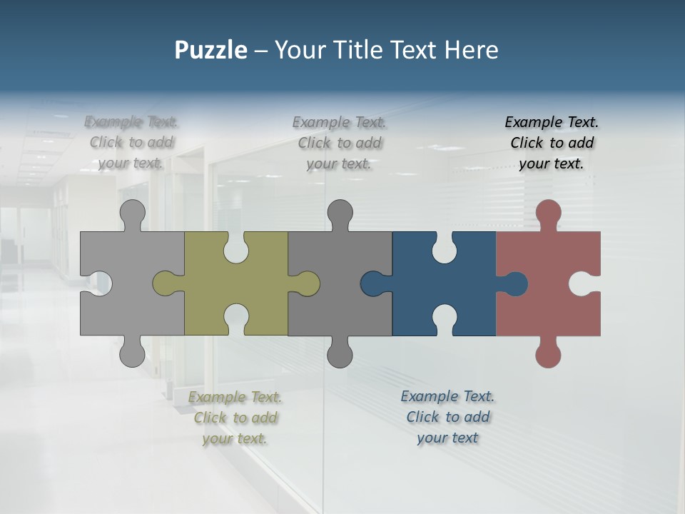 Indoors Desk Modern PowerPoint Template