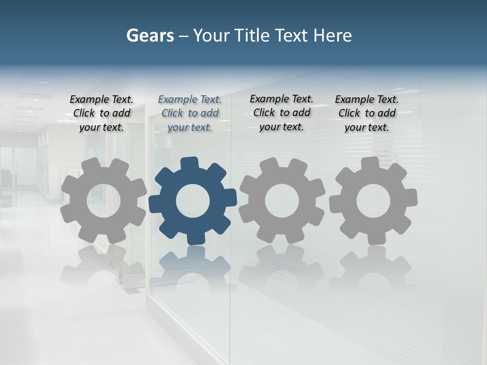 Indoors Desk Modern PowerPoint Template