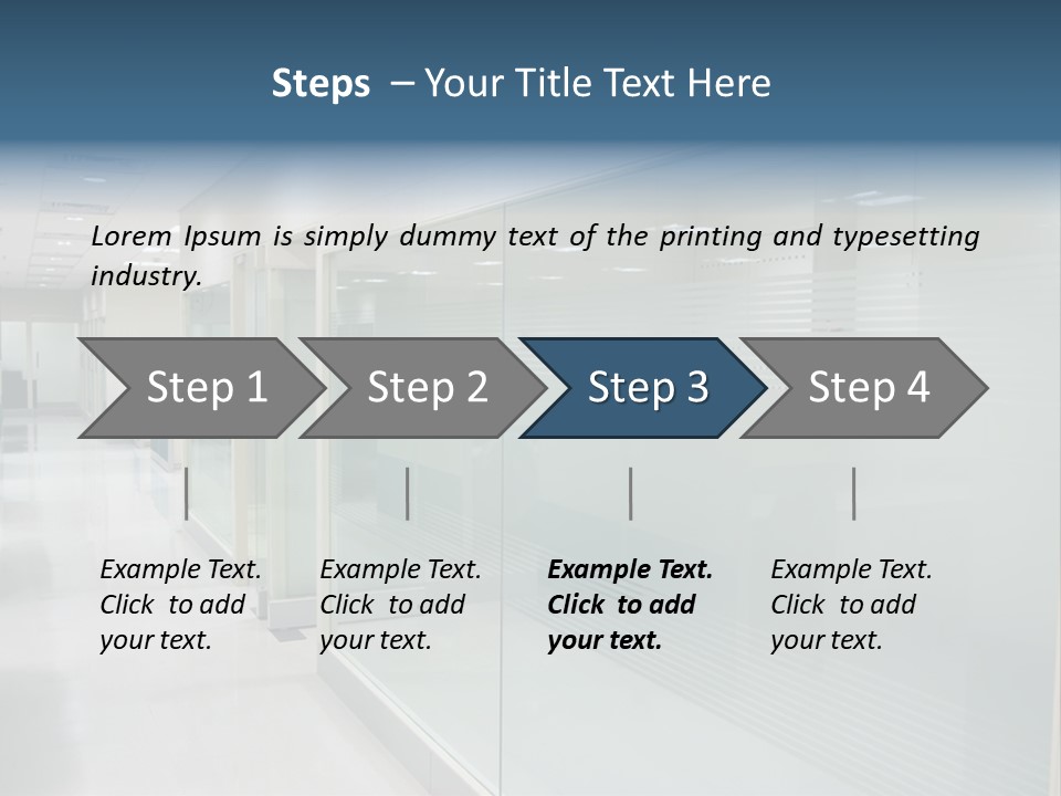Indoors Desk Modern PowerPoint Template