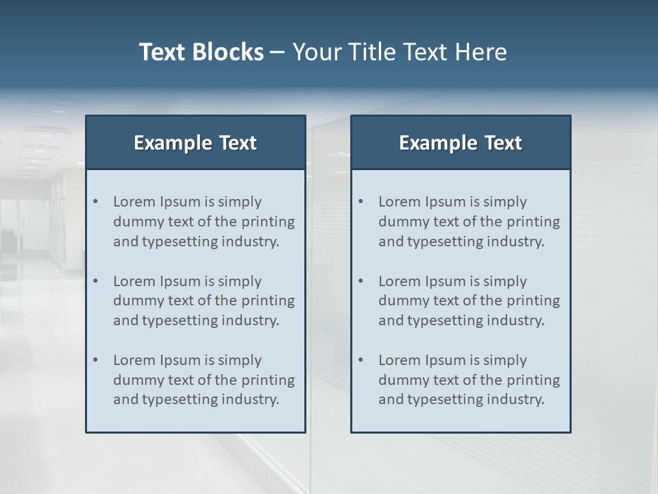 Indoors Desk Modern PowerPoint Template