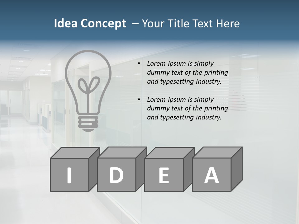 Indoors Desk Modern PowerPoint Template