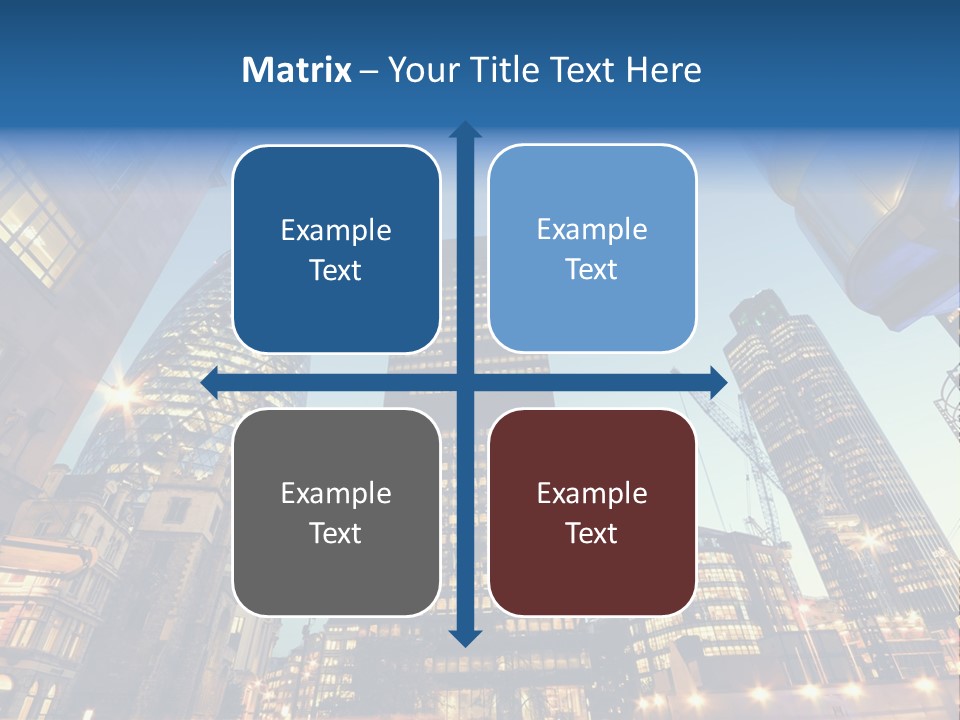 Built Tower City PowerPoint Template