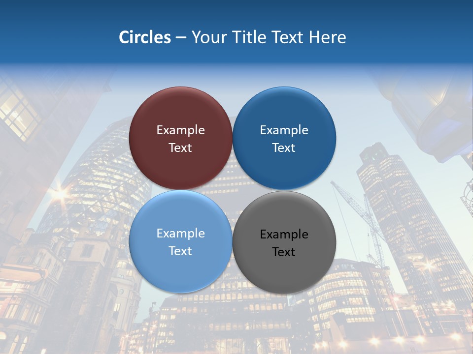 Built Tower City PowerPoint Template