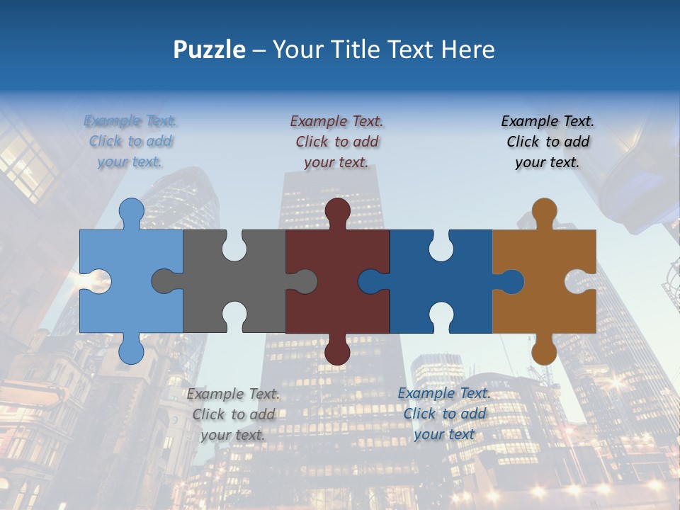 Built Tower City PowerPoint Template