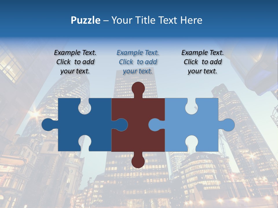 Built Tower City PowerPoint Template