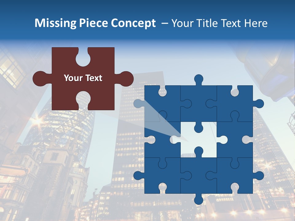 Built Tower City PowerPoint Template