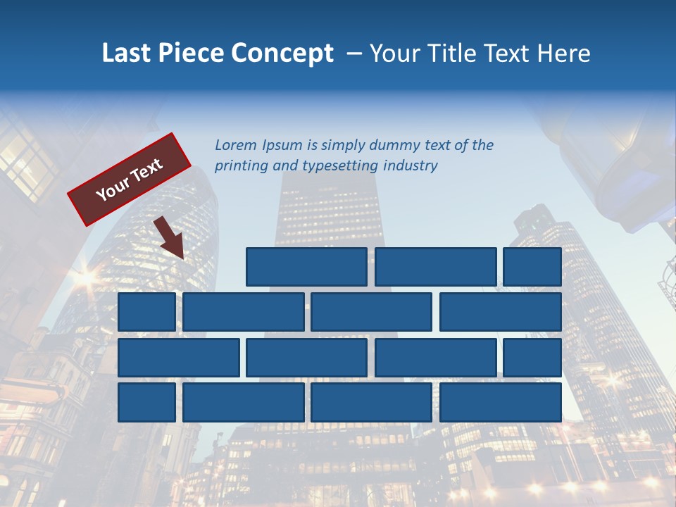 Built Tower City PowerPoint Template