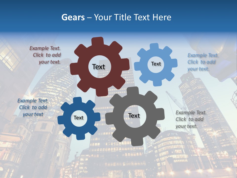 Built Tower City PowerPoint Template