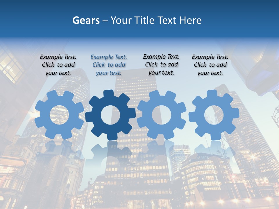 Built Tower City PowerPoint Template