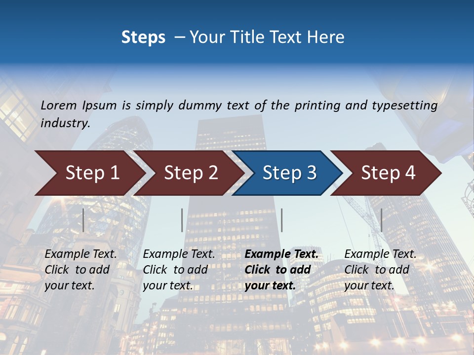 Built Tower City PowerPoint Template
