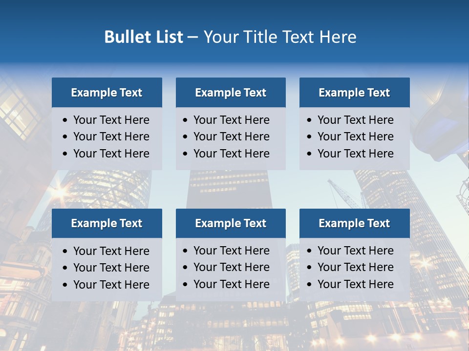 Built Tower City PowerPoint Template