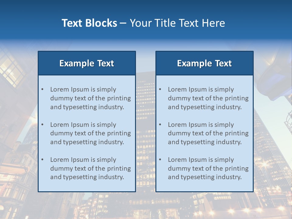 Built Tower City PowerPoint Template