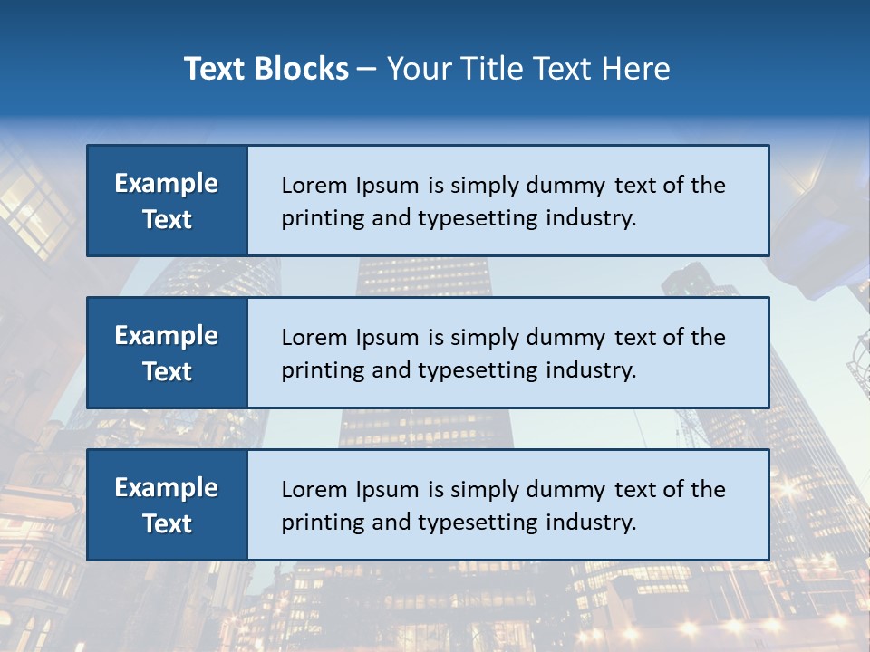 Built Tower City PowerPoint Template