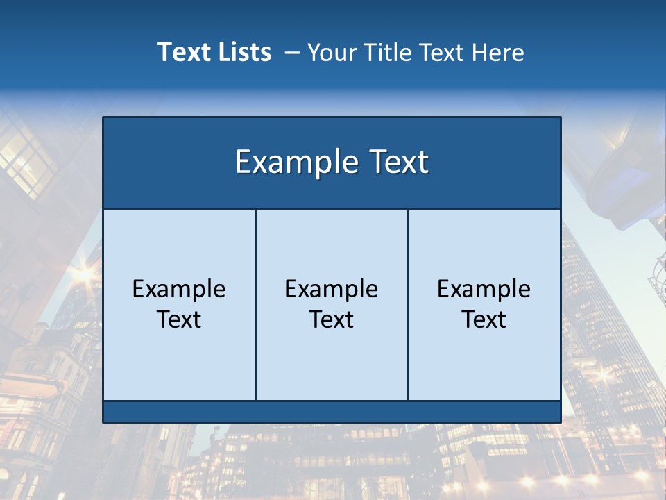 Built Tower City PowerPoint Template